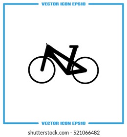 bike icon vector EPS 10, abstract sign flat design,  illustration modern isolated badge for website or app - stock info graphics
