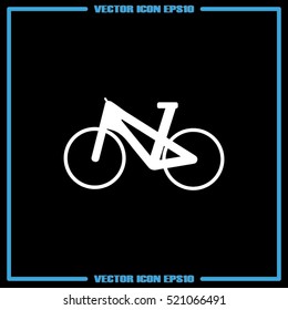 bike icon vector EPS 10, abstract sign flat design,  illustration modern isolated badge for website or app - stock info graphics