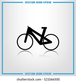 bike icon vector EPS 10, abstract sign flat design,  illustration modern isolated badge for website or app - stock info graphics