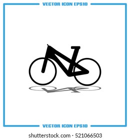 bike icon vector EPS 10, abstract sign flat design,  illustration modern isolated badge for website or app - stock info graphics