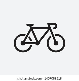 Bike icon vector flat style illustration