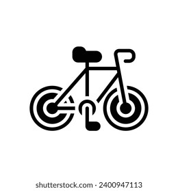 bike icon. vector glyph icon for your website, mobile, presentation, and logo design.