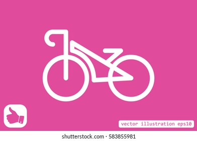 bike icon, vector illustration .
