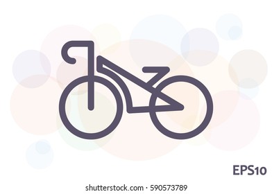 bike icon, vector illustration.