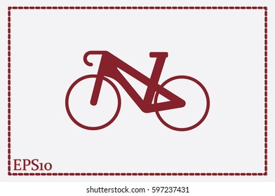 bike icon, vector illustration.