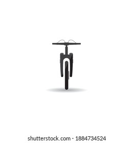 Bike icon vector illustration in black on white background