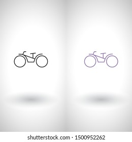 bike icon vector. Illustration design.