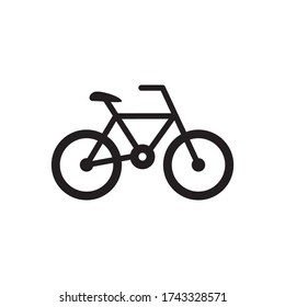 Diseño de iluminación de vectores de iconos de bicicleta