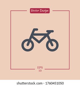 bike Icon. Vector illustration EPS 10.