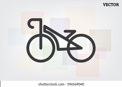 bike icon, vector illustration eps10