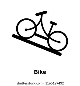 Bike icon vector isolated on white background, Bike transparent sign , black symbols