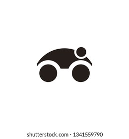 bike icon vector logo