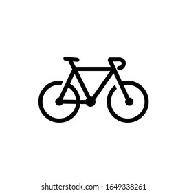 Icono de bici logotipo de diseño ilustración de logotipo de vectores