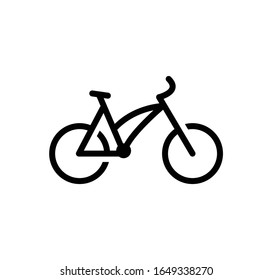 Icono de bici logotipo de diseño ilustración de logotipo de vectores