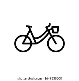 Bike icon vector logo design template illustration