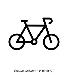 Bike icon vector logo template on white background