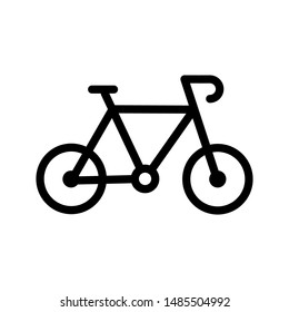 Bike icon vector logo template on white background