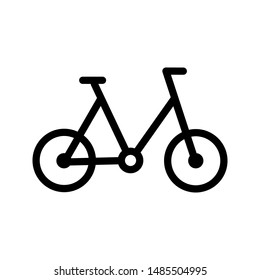 Bike icon vector logo template on white background