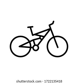 Bike icon vector logo template. simple icon. on white background