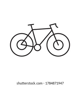 Bike icon vector logo template. simple icon. on white background