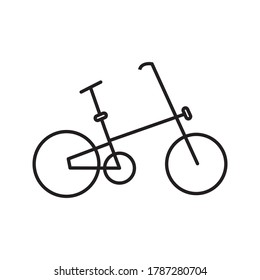 Bike-Symbol, Vektorlogo-Vorlage. einfaches Symbol. auf weißem Hintergrund