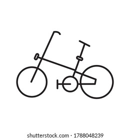 Bike icon vector logo template. simple icon. on white background