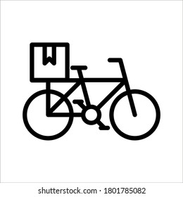 Bike icon vector logo template on white background