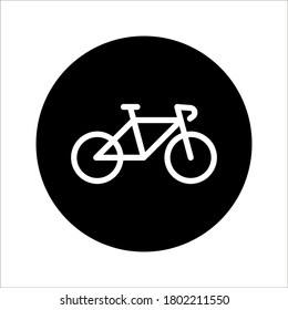 Bike icon vector logo template on white background