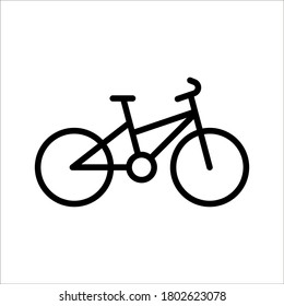 Bike icon vector logo template on white background