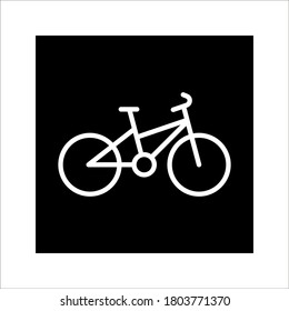 Bike icon vector logo template on white background