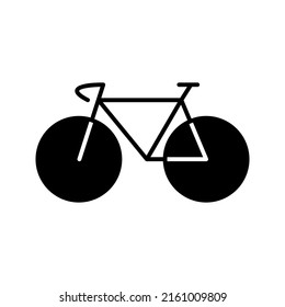 Bike icon vector logo template color editable