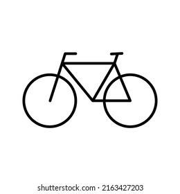 Color editable de la plantilla del logotipo del vector del icono de la bicicleta
