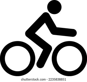 Bike icon vector logo template on white background 