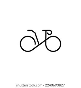 Bike icon vector logo template