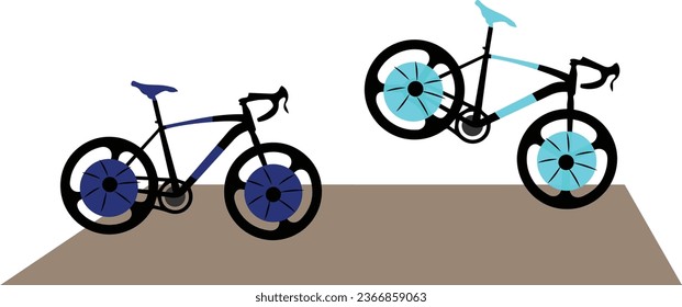 Bike icon vector logo template.  Isolated object on white background