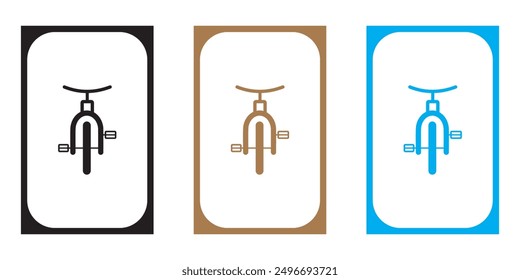 Bike icon vector logo template design eps 10