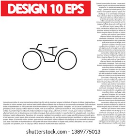 bike icon vector . Lorem Ipsum Illustration design