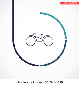 bike icon vector . Lorem Ipsum Illustration design