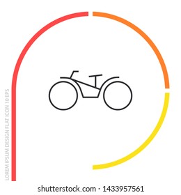 bike icon vector . Lorem Ipsum Illustration design