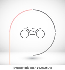 bike icon vector . Lorem Ipsum Illustration design