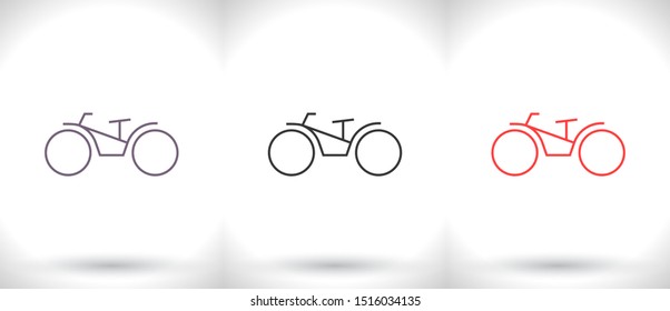 bike icon vector . Lorem Ipsum Illustration design