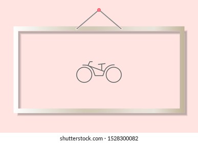 bike icon vector . Lorem Ipsum Illustration design