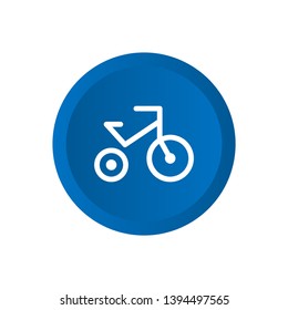 Bike icon vector on white background 