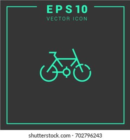 a bike  icon vector. sport. Web design. Graphic icon. Line icon