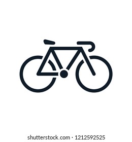 Bike icon vector style logo trendy template