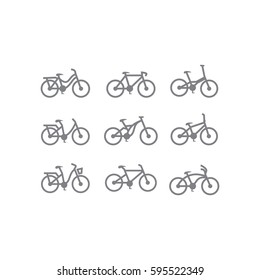 bike icon vector template