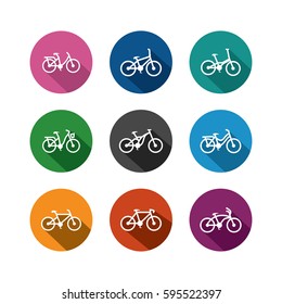 bike icon vector template