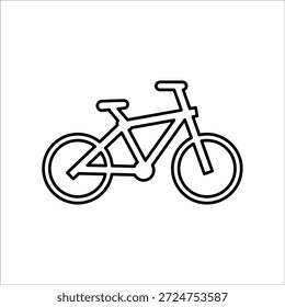 Fahrradsymbole. einfache Linienvektorgrafik