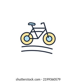 Bike icons  symbol vector elements for infographic web 