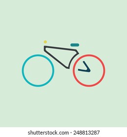 bike icon.vector illustration.